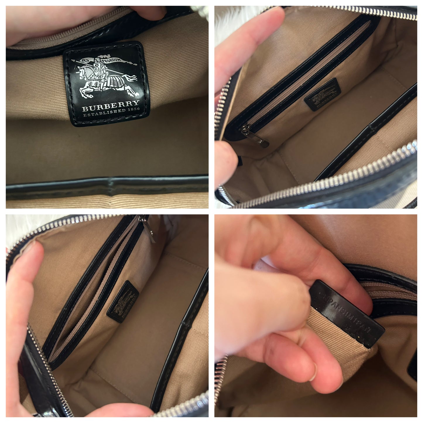 Burberry bauletto in check