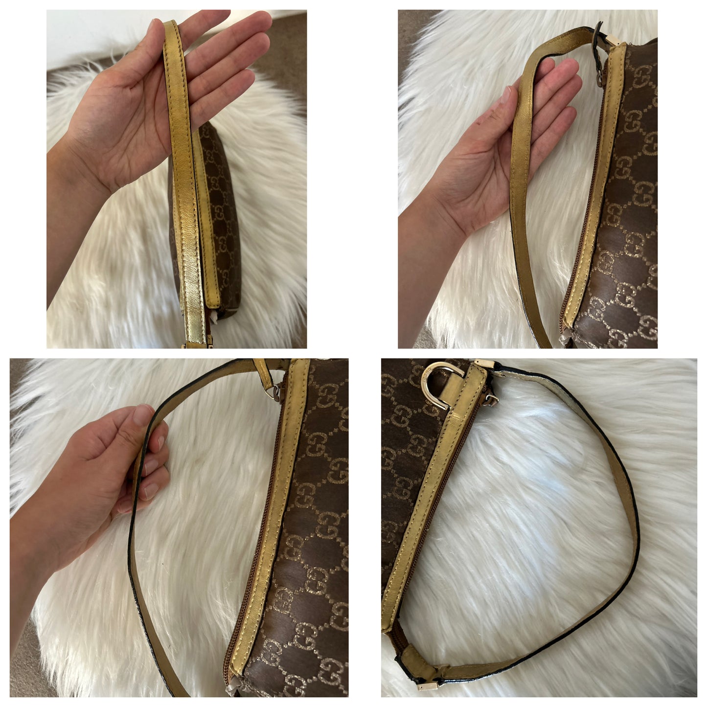Gucci Abbey pochette dorata