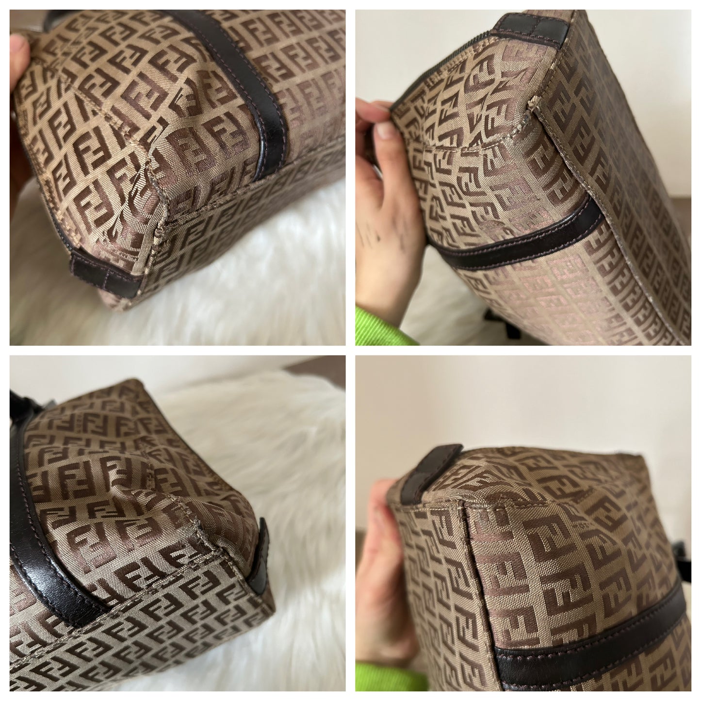 Fendi mini tote zucchino vintage
