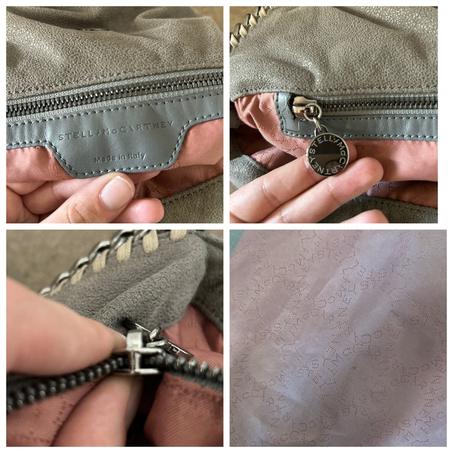 Falabella Stella McCartney double chain grigia