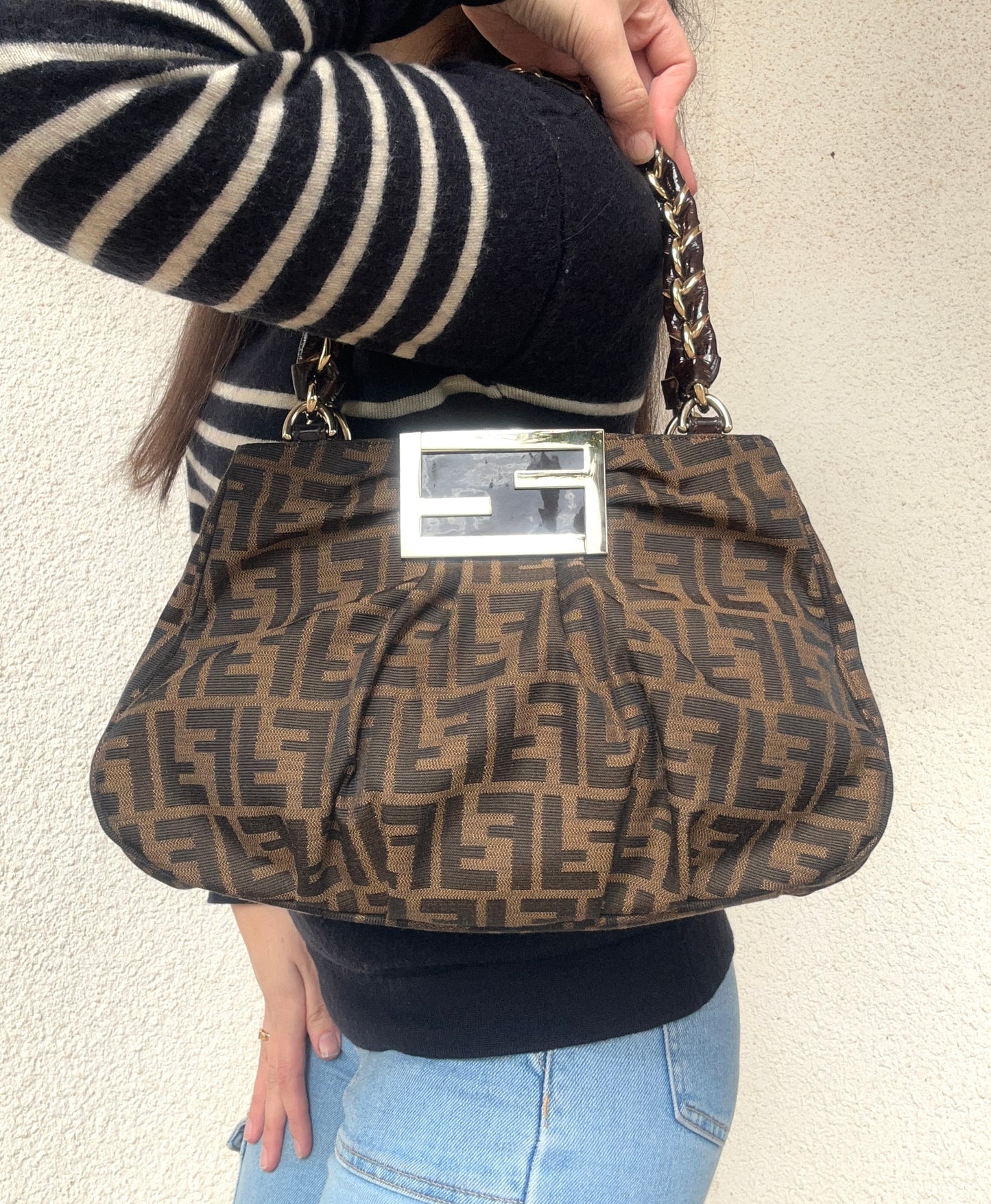 Fendi Mia bag in monogram zucca vintage