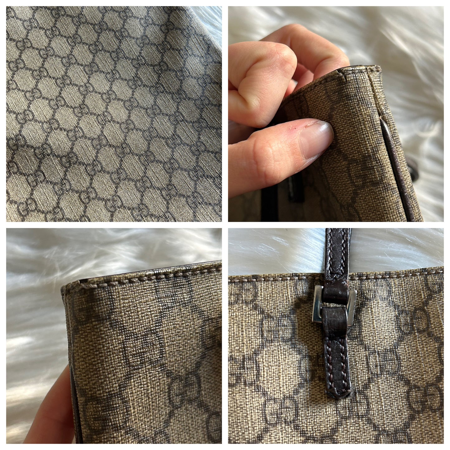 Gucci mini tote in monogram a bustina vintage