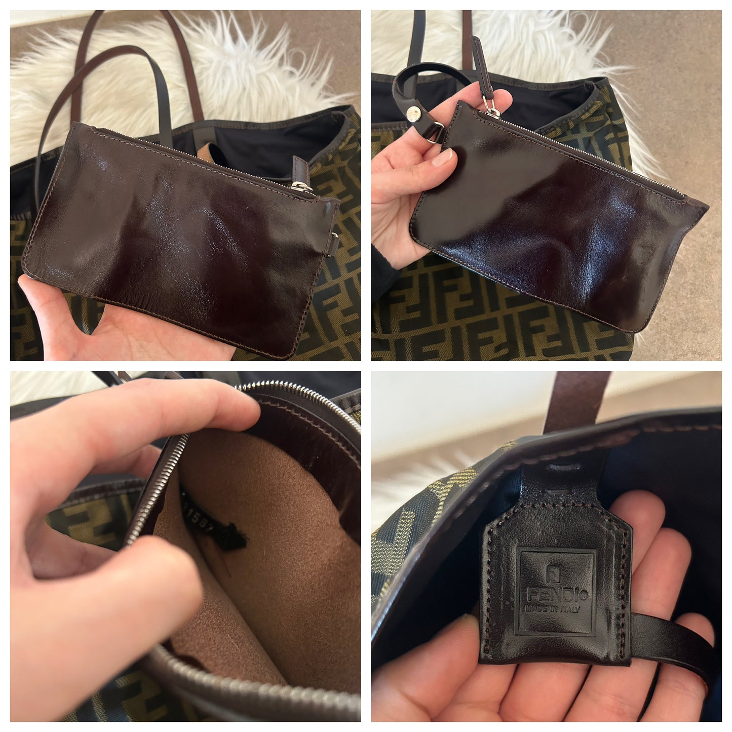 Fendi Roll Bag con pochette zucca