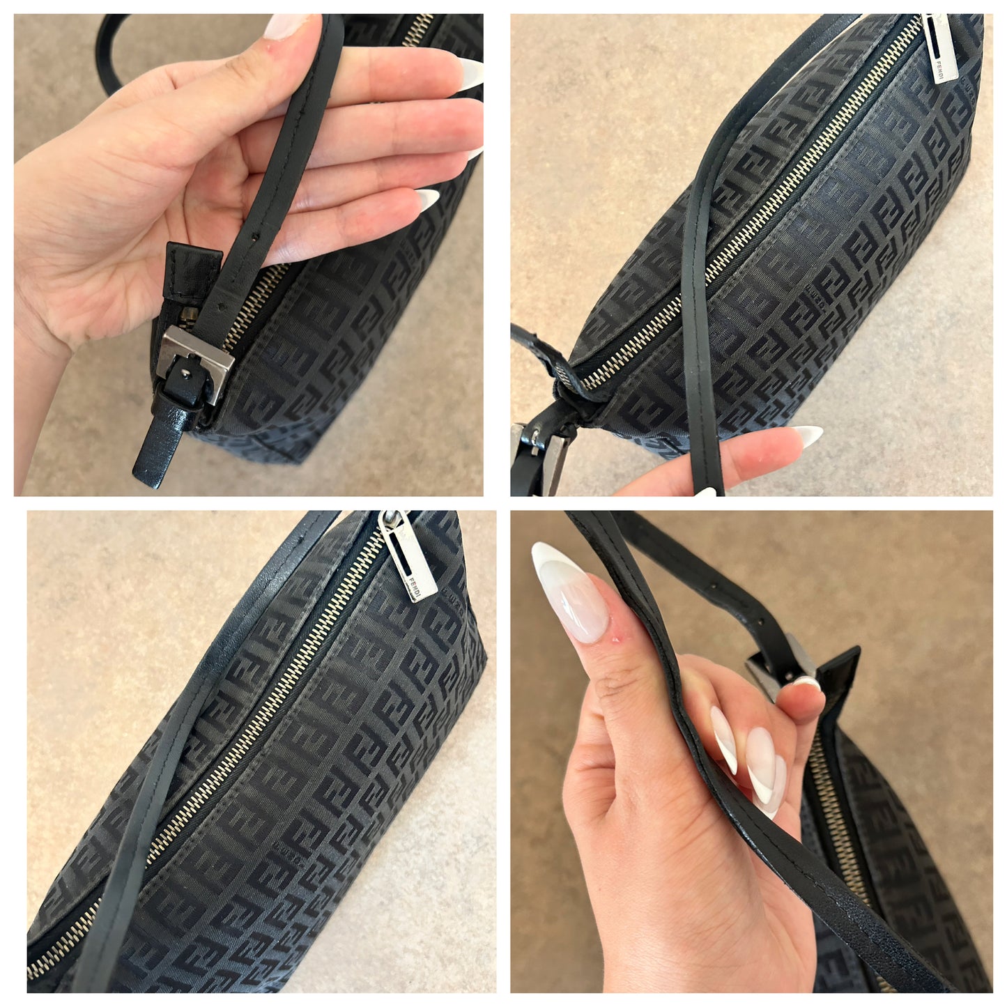 Fendi baguette zucchino nera