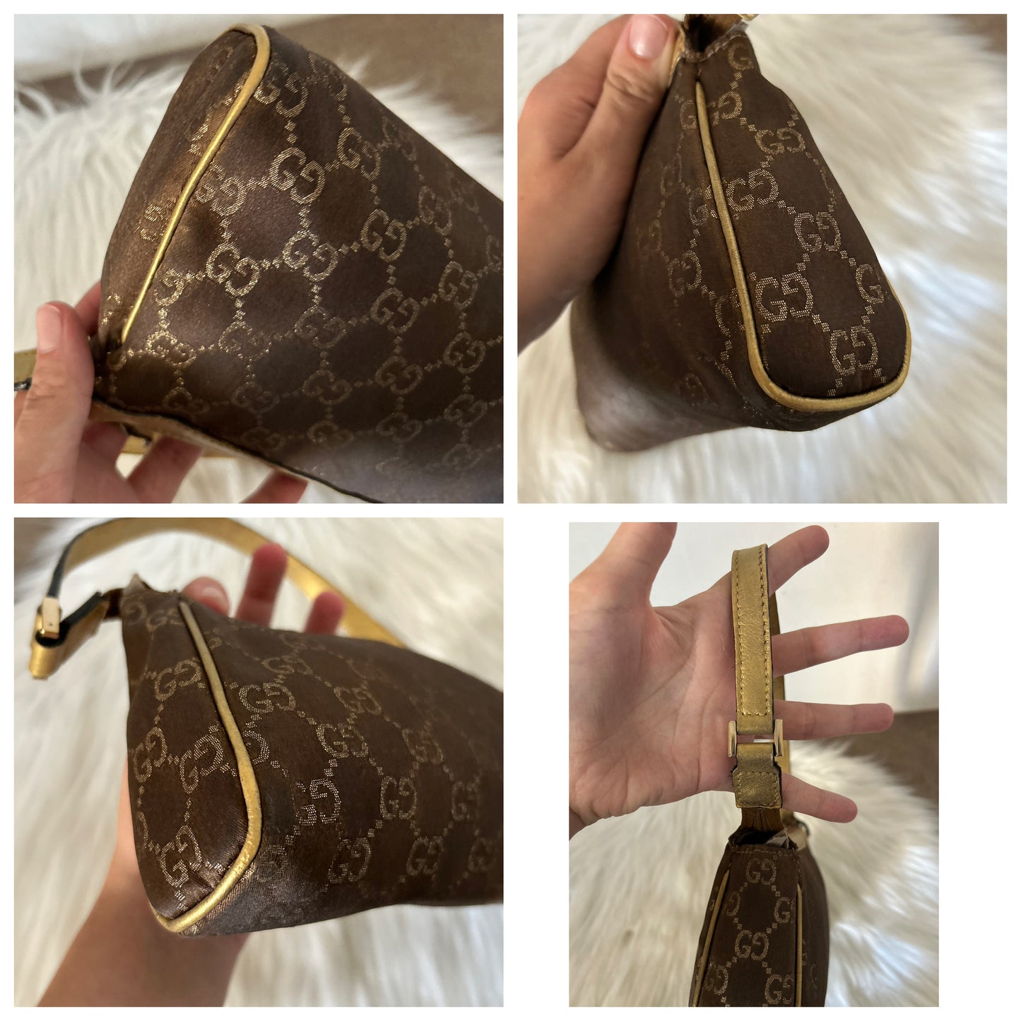 Gucci Abbey pochette dorata