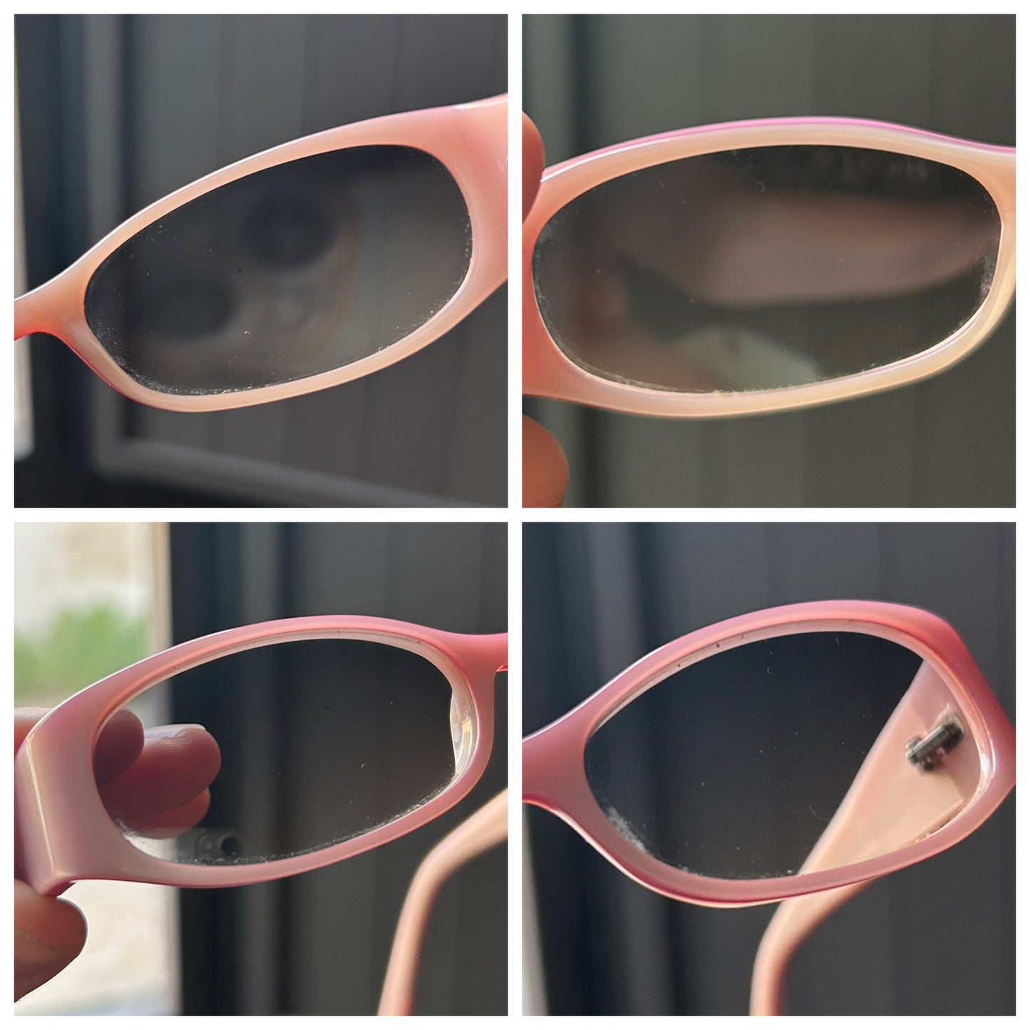 Dior occhiali da sole rosa con stellina