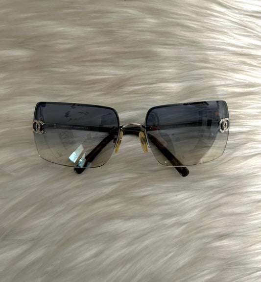 Chanel occhiali da sole con Swarovski vintage full set