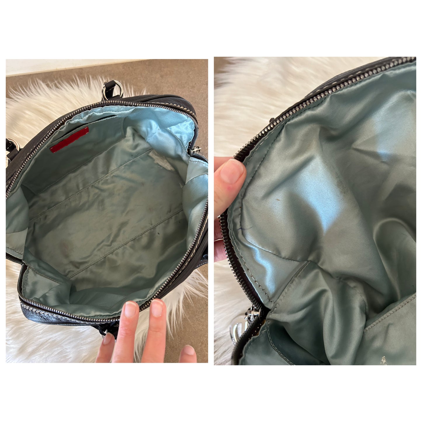 Bauletto Valentino Garavani in pelle marrone