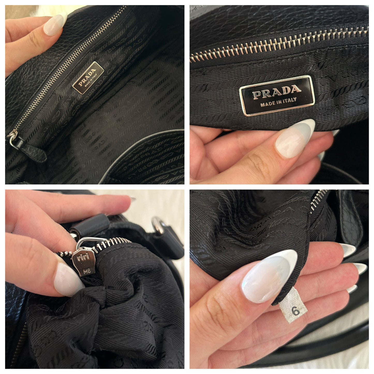 Prada Moon nera in pelle