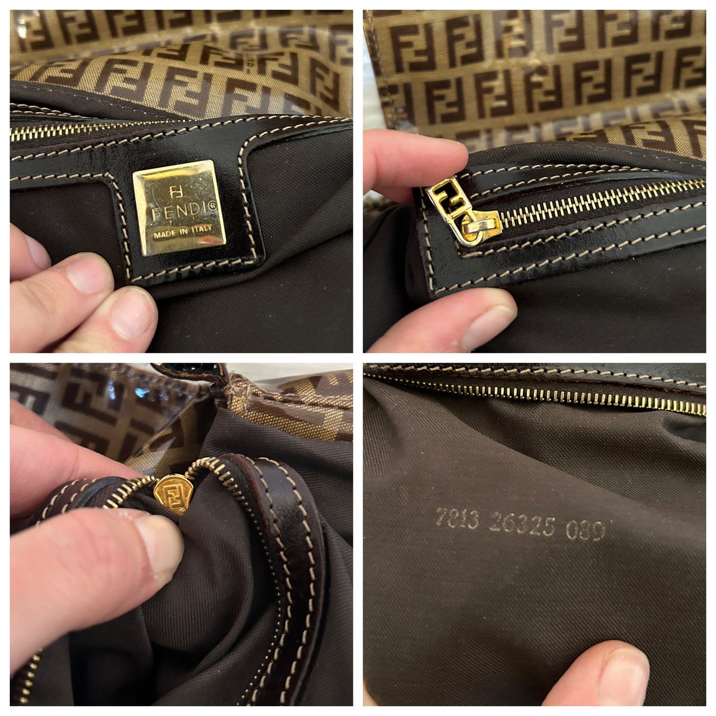 Fendi Mama Baguette monogram zucchino