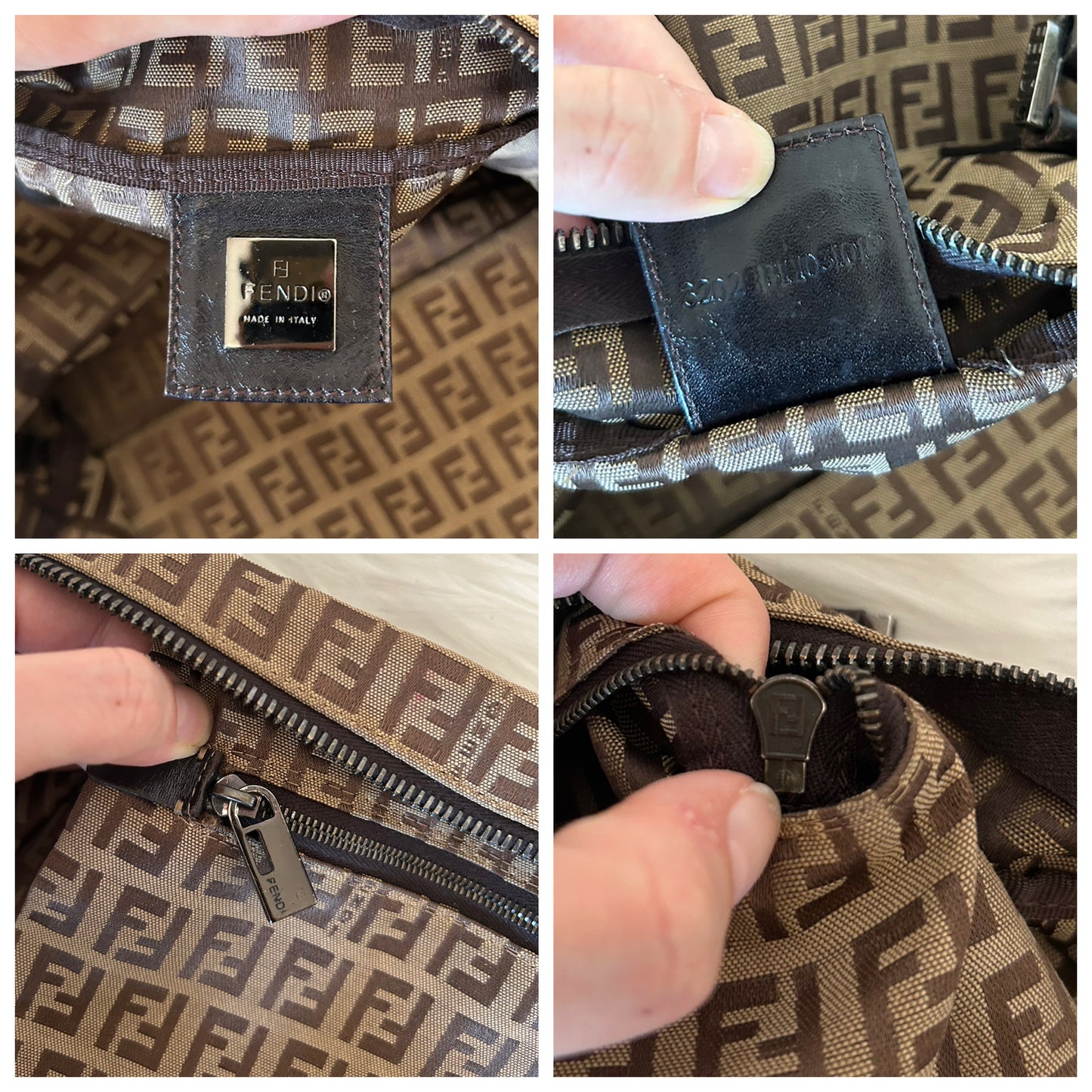 Fendi tote monogram zucchino