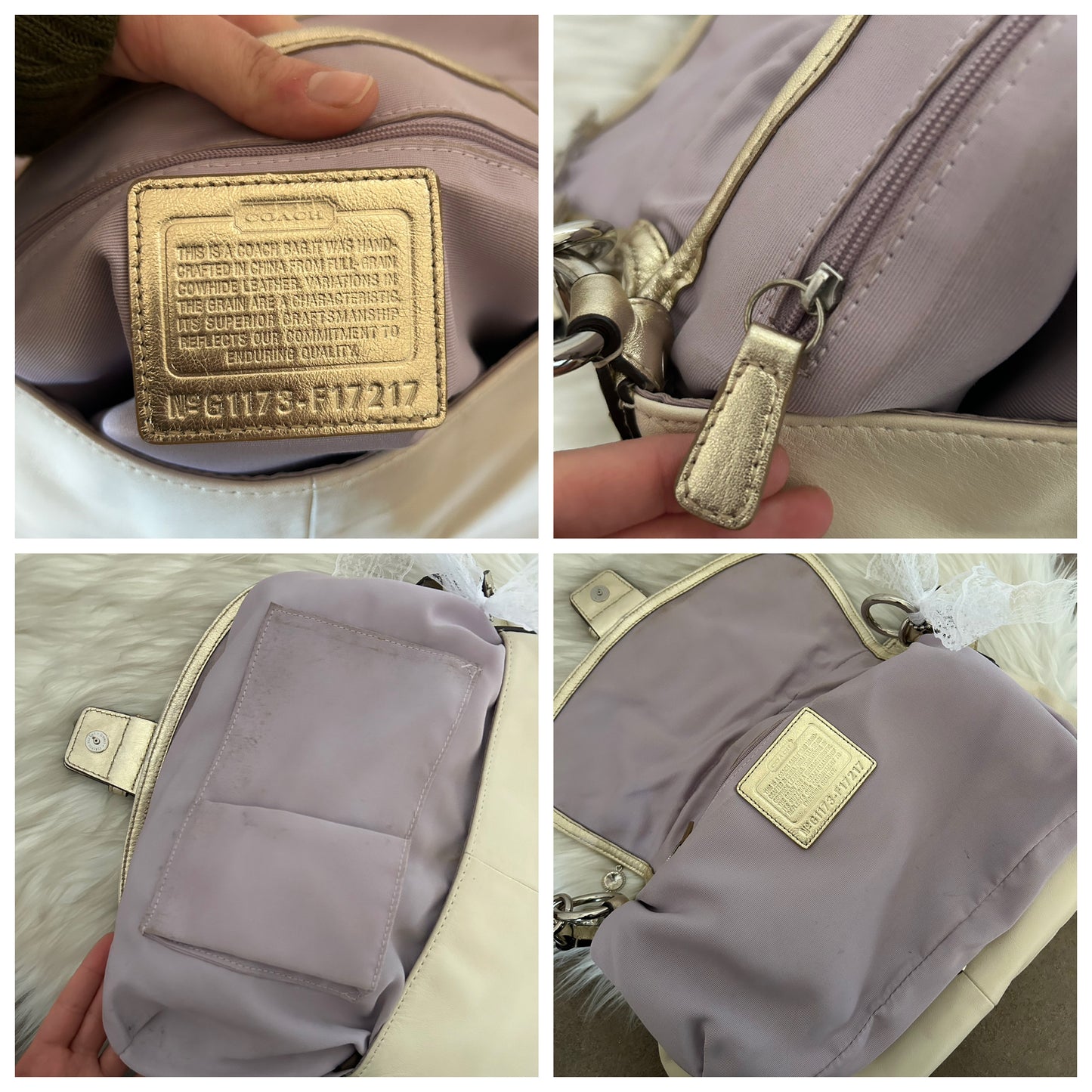 Coach Signature Sufflette in pelle