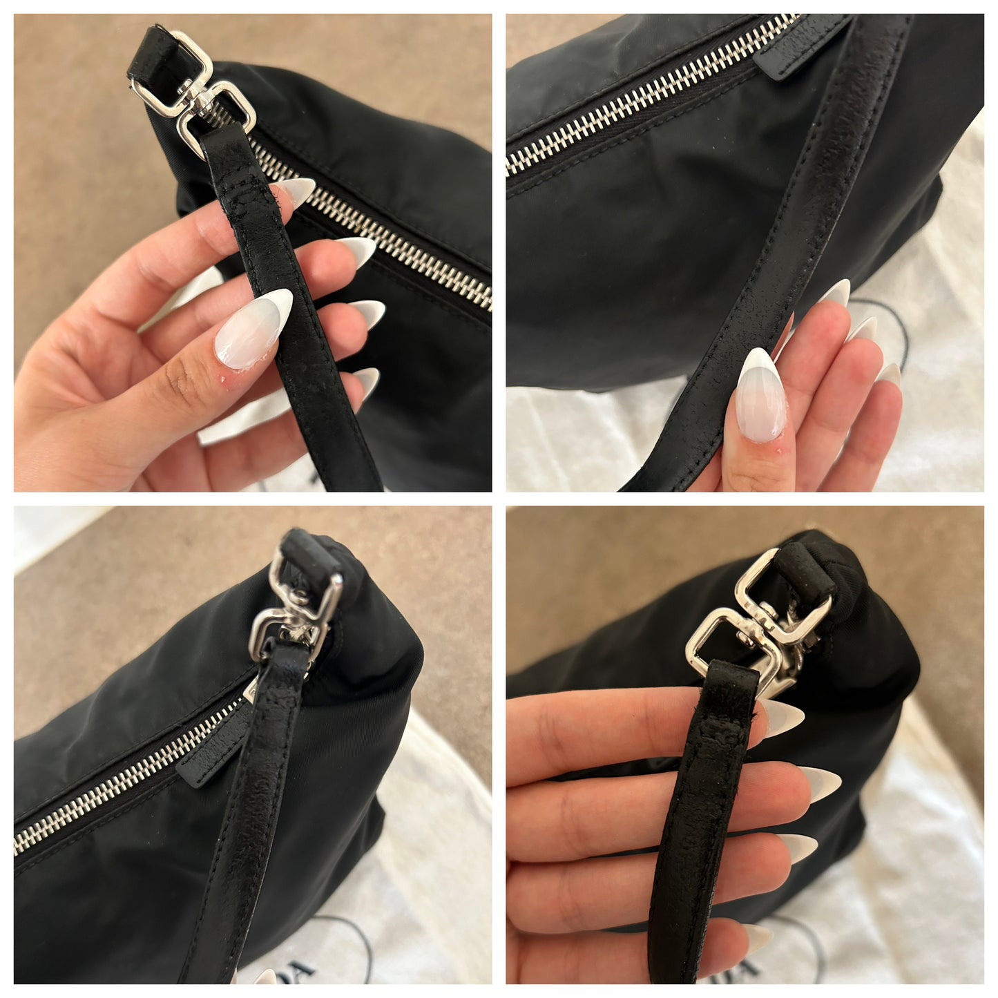 Prada baguette vintage in nylon