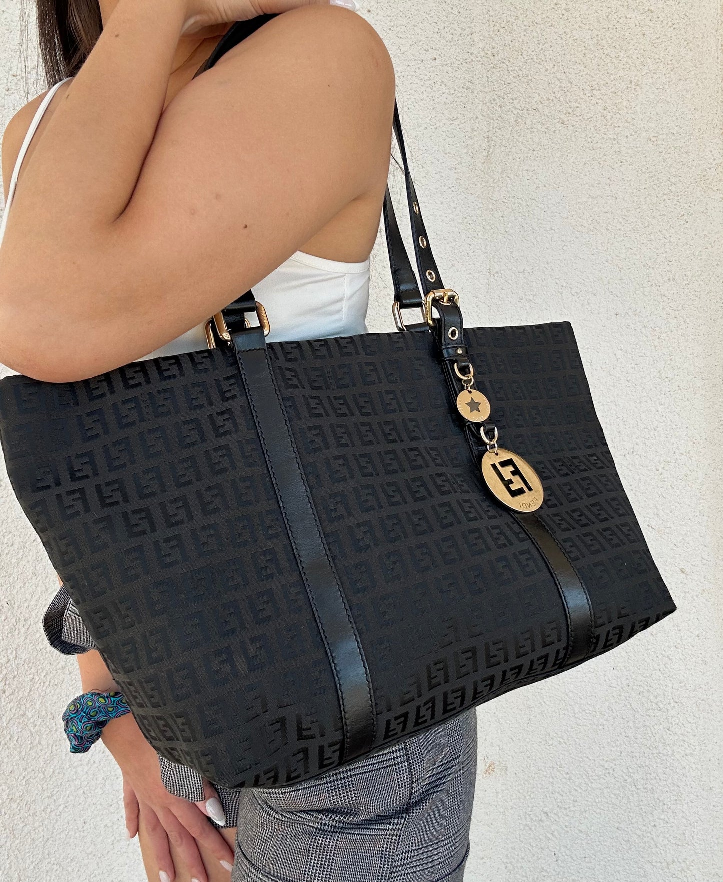 Fendi Roll Bag in monogram zucchino