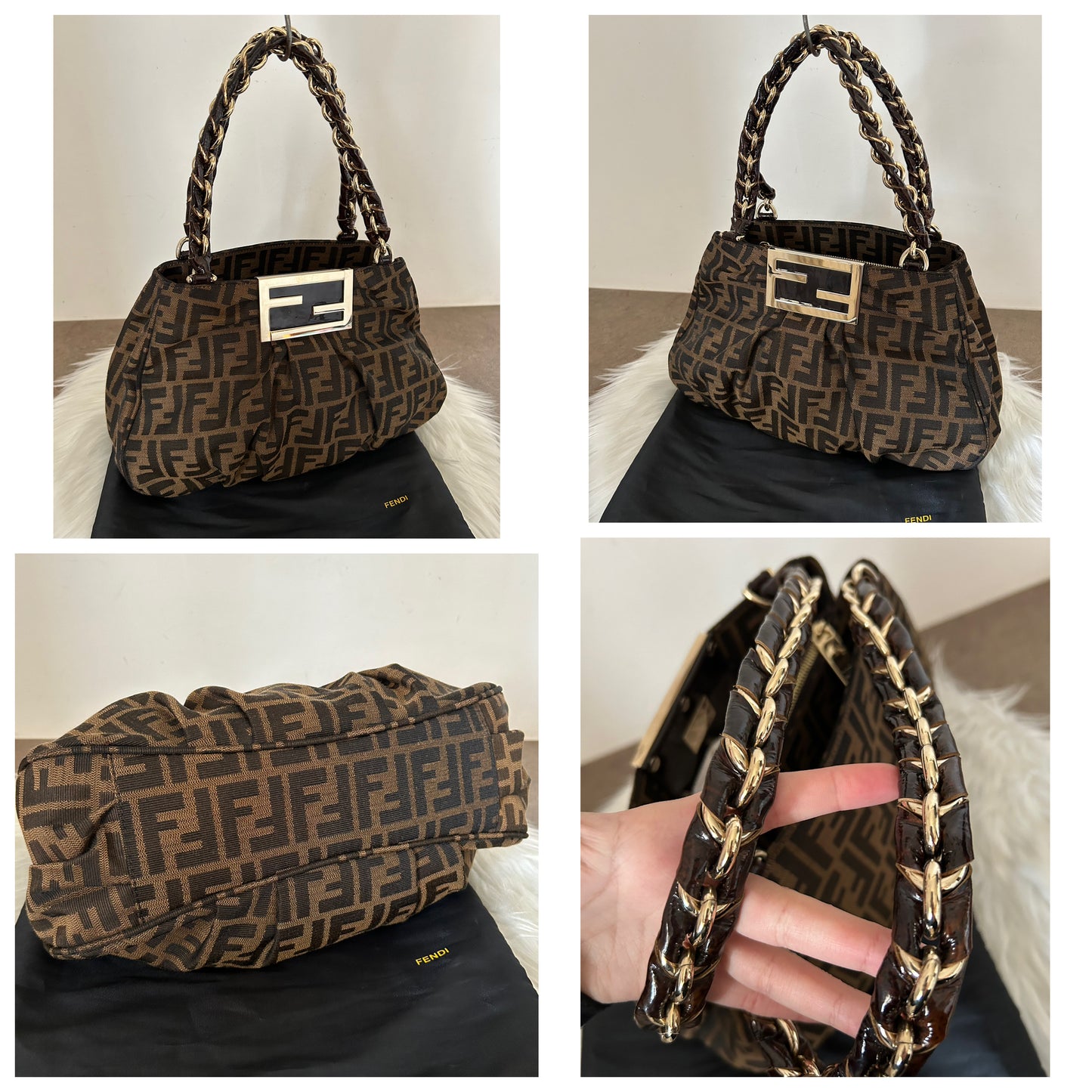 Fendi Mia bag in monogram zucca vintage