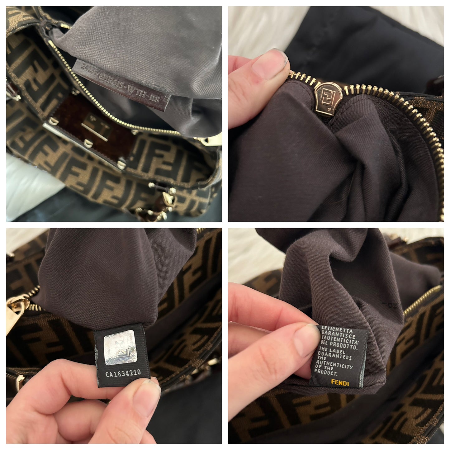 Fendi Mia bag in monogram zucca vintage