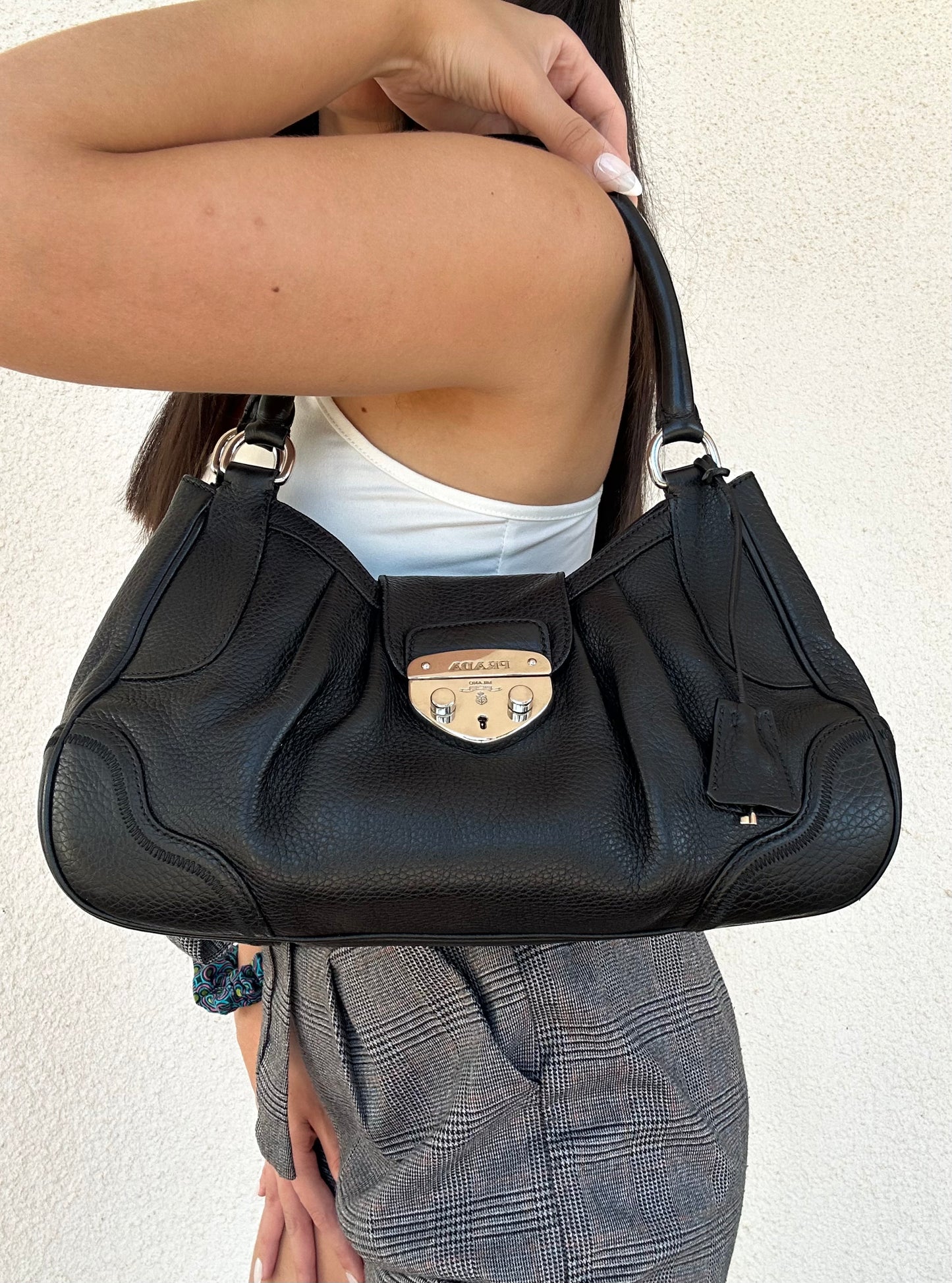 Prada Moon nera in pelle