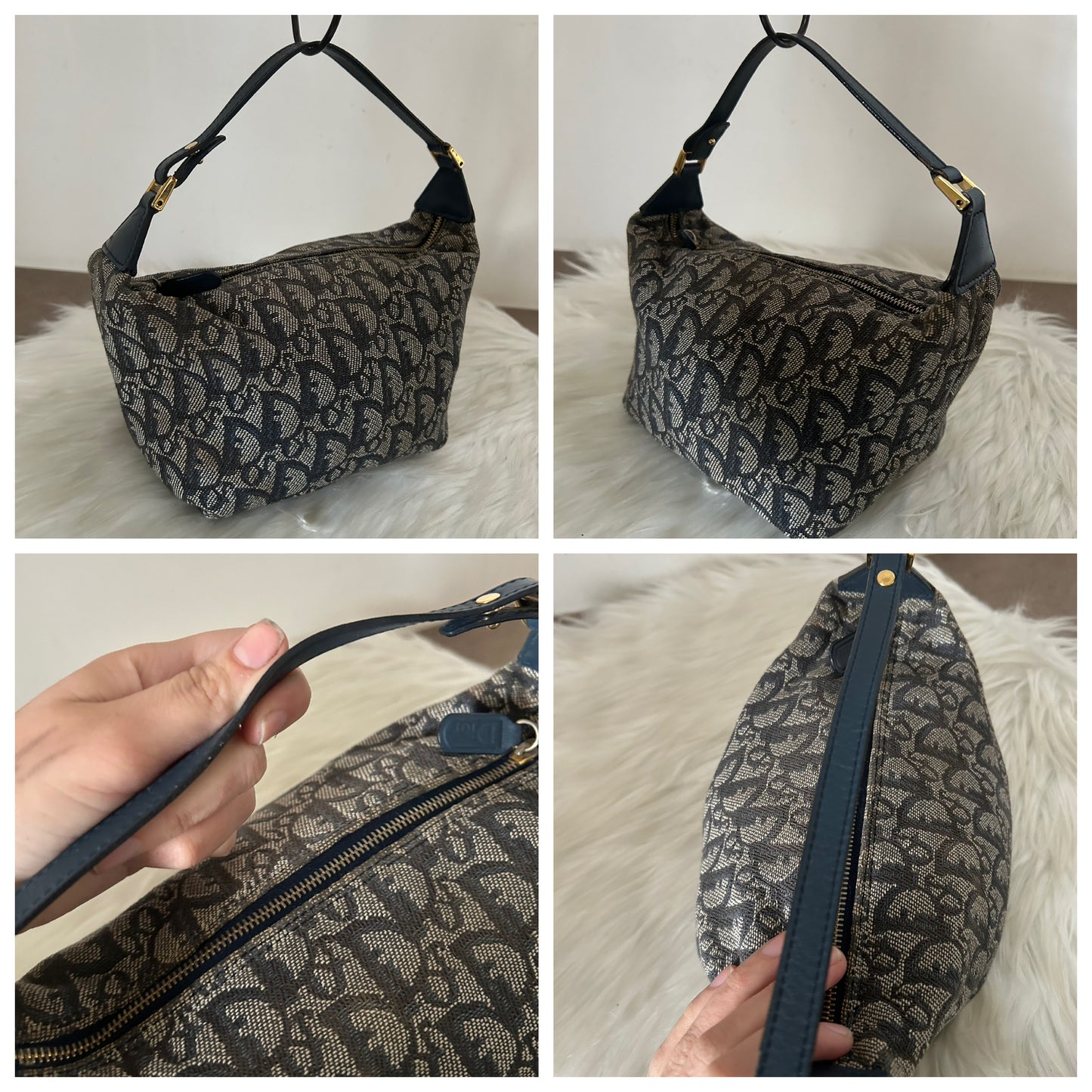 Dior mini tote in monogram vintage
