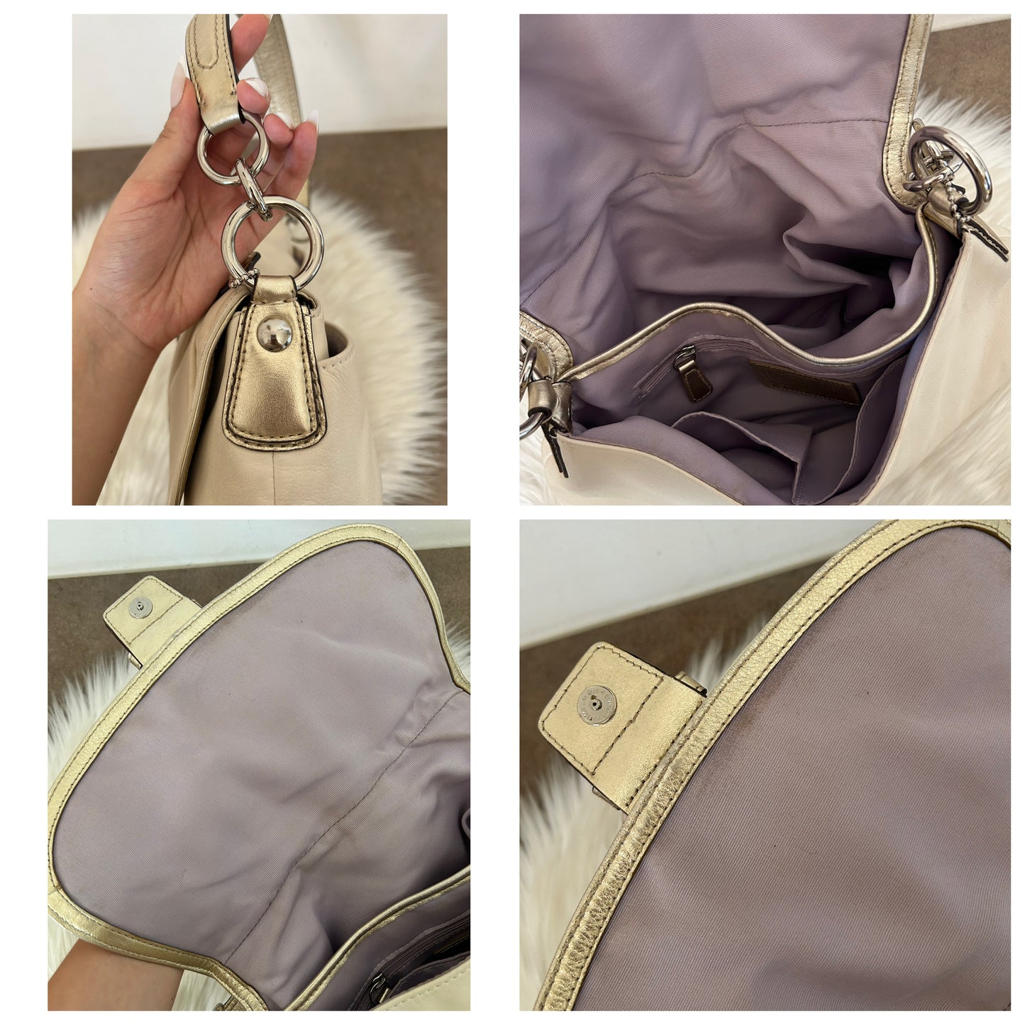 Coach Signature Sufflette in pelle