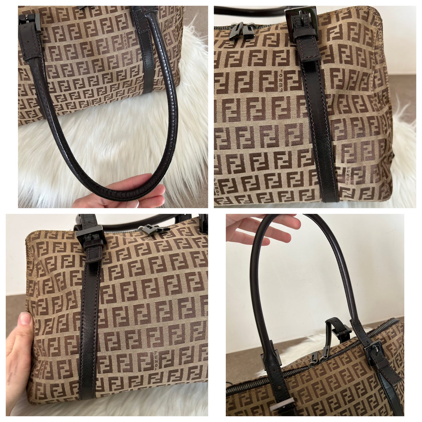 Fendi mini tote zucchino vintage