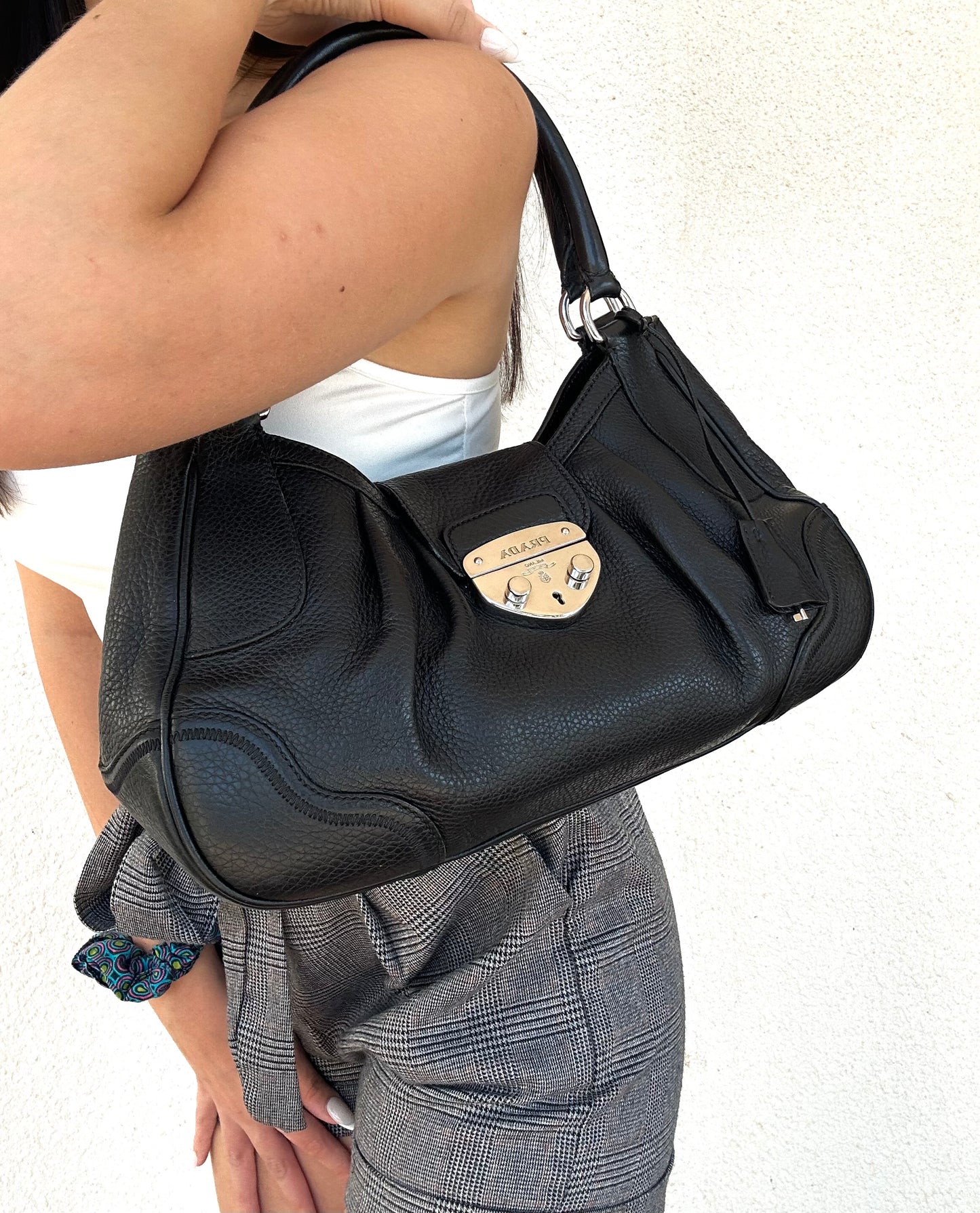 Prada Moon nera in pelle