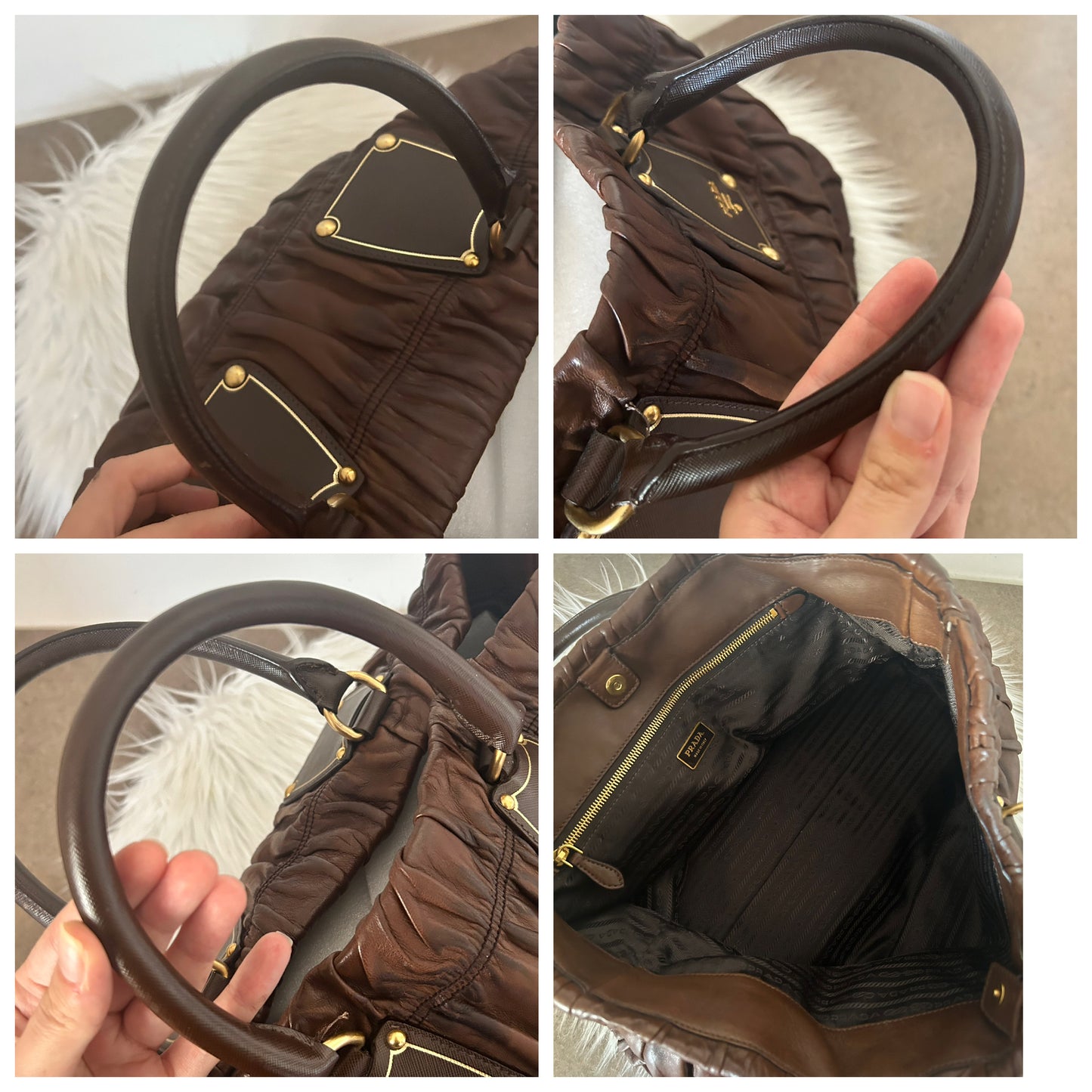 Prada Nappa Gaufrè tote