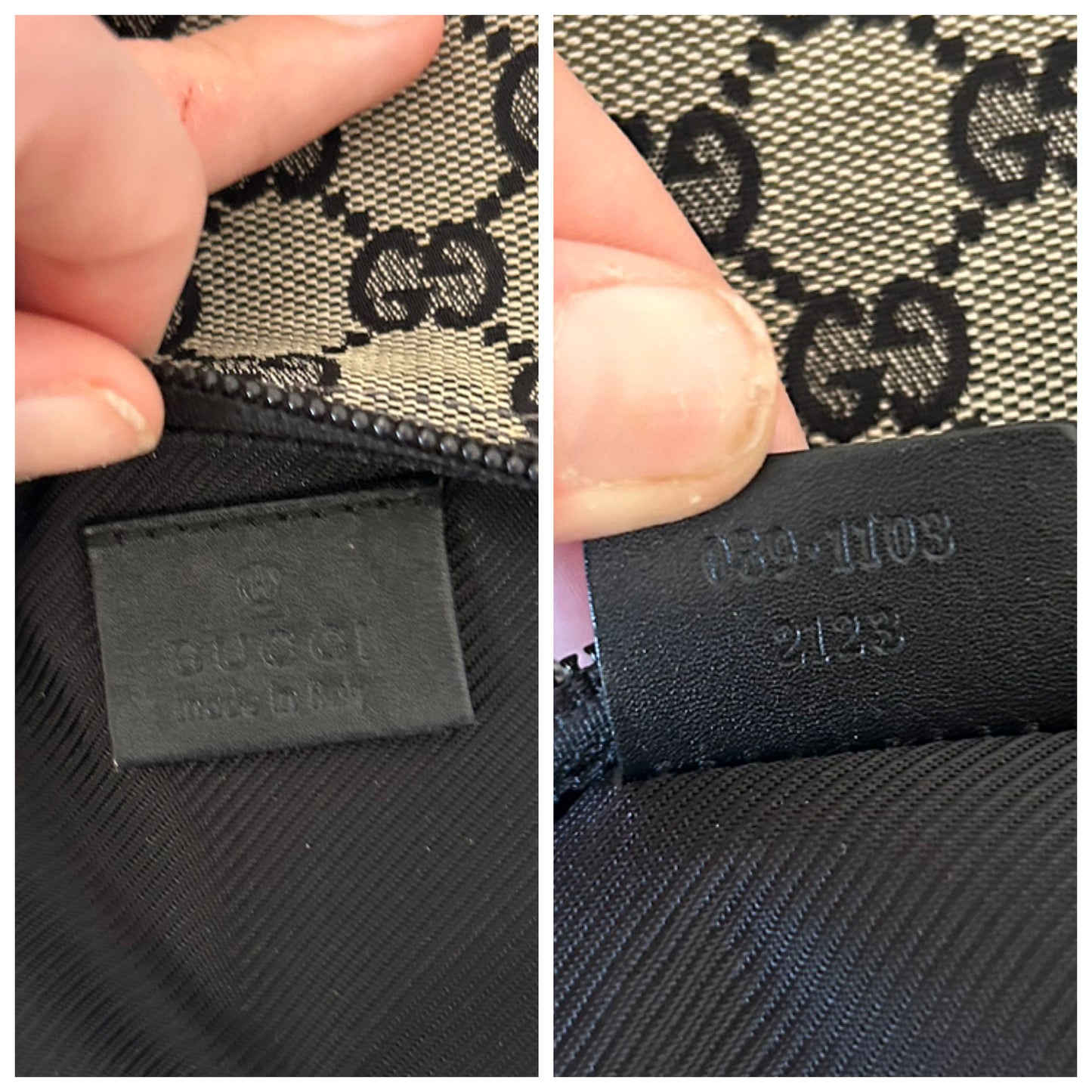 Gucci Boat in monogram con metalleria oro