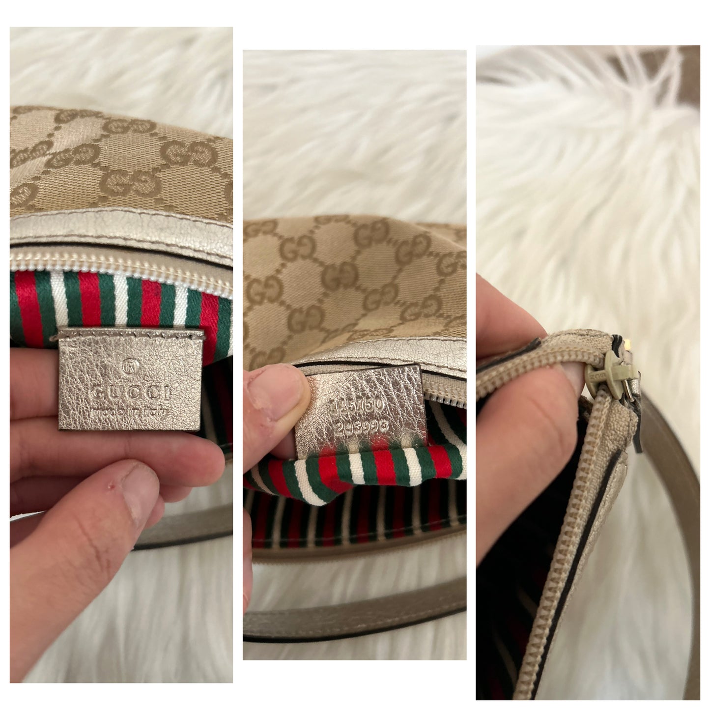Pochette Gucci Abbey con scatola in monogram