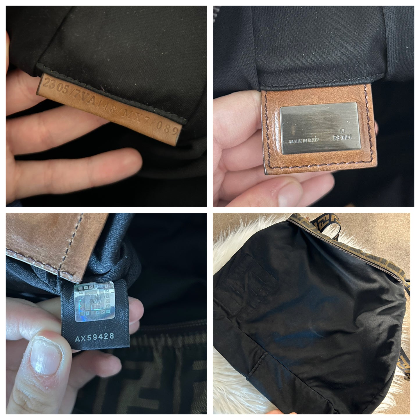 Fendi zucca a tracolla