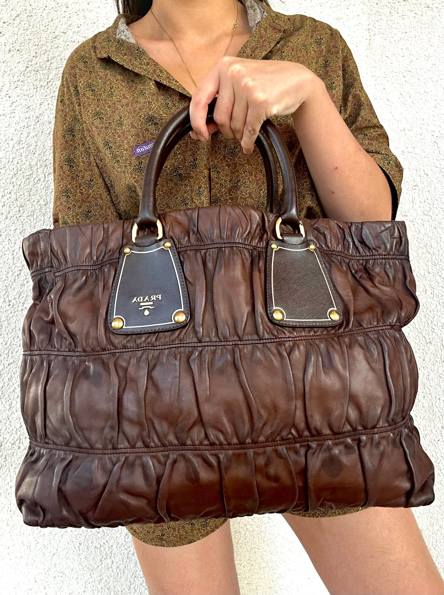 Prada Nappa Gaufrè tote