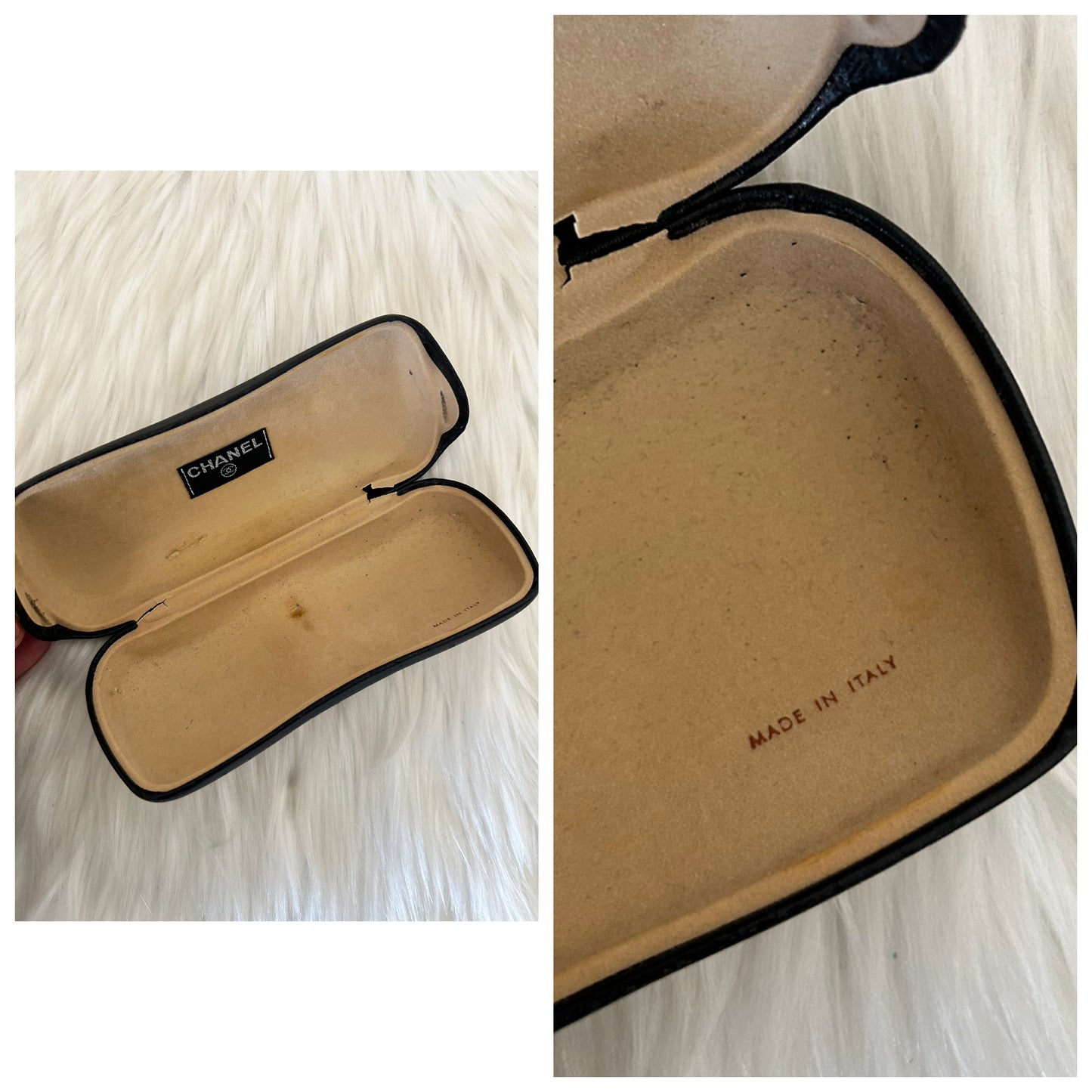 Occhiali Chanel vintage con lenti nere