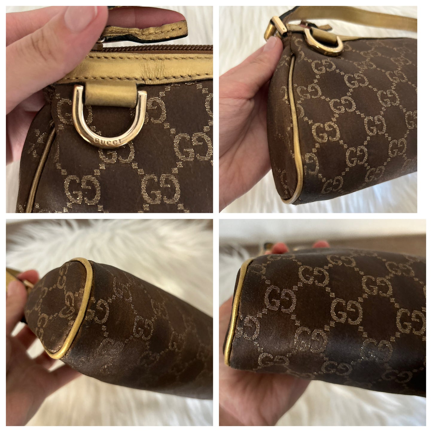 Gucci Abbey pochette dorata