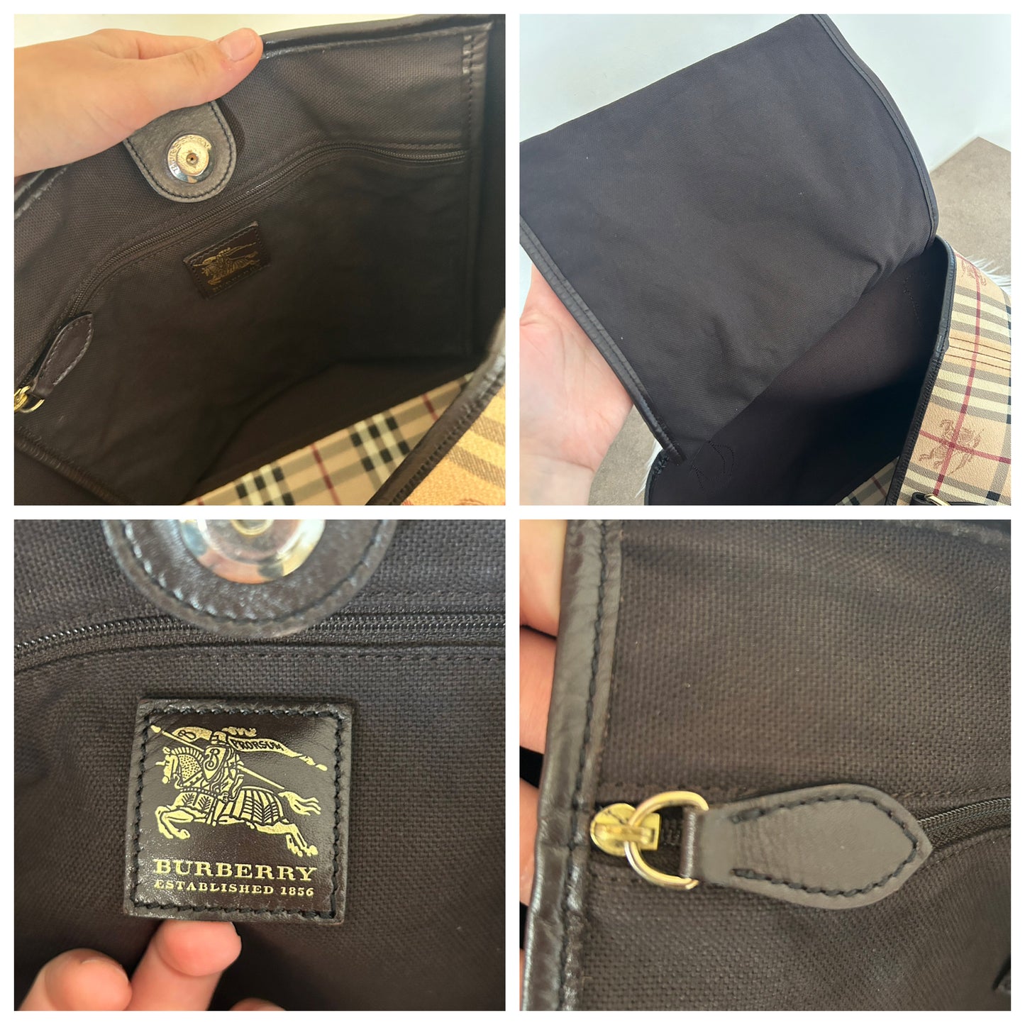 Burberry Check tote bag