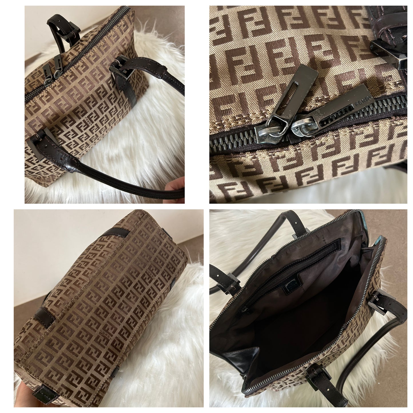 Fendi mini tote zucchino vintage