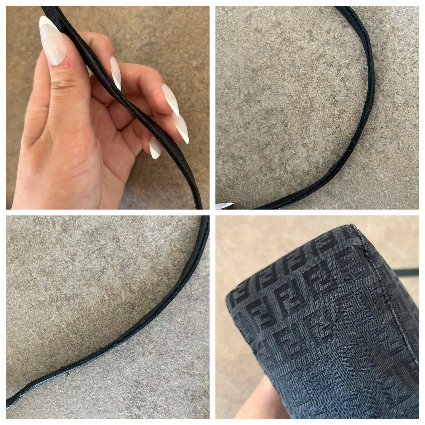 Fendi baguette zucchino nera