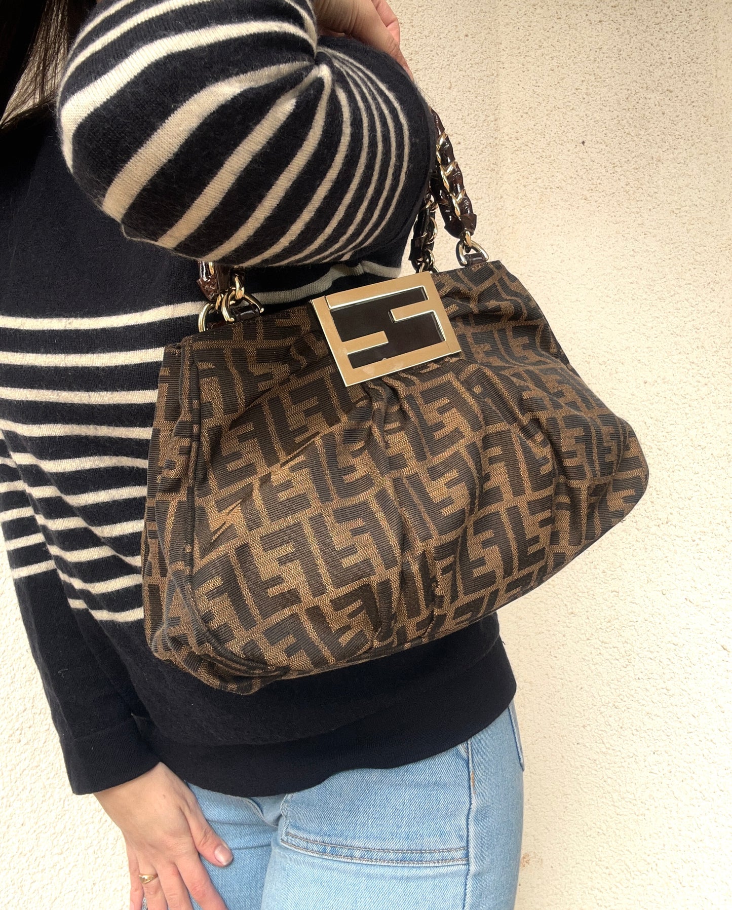Fendi Mia bag in monogram zucca vintage