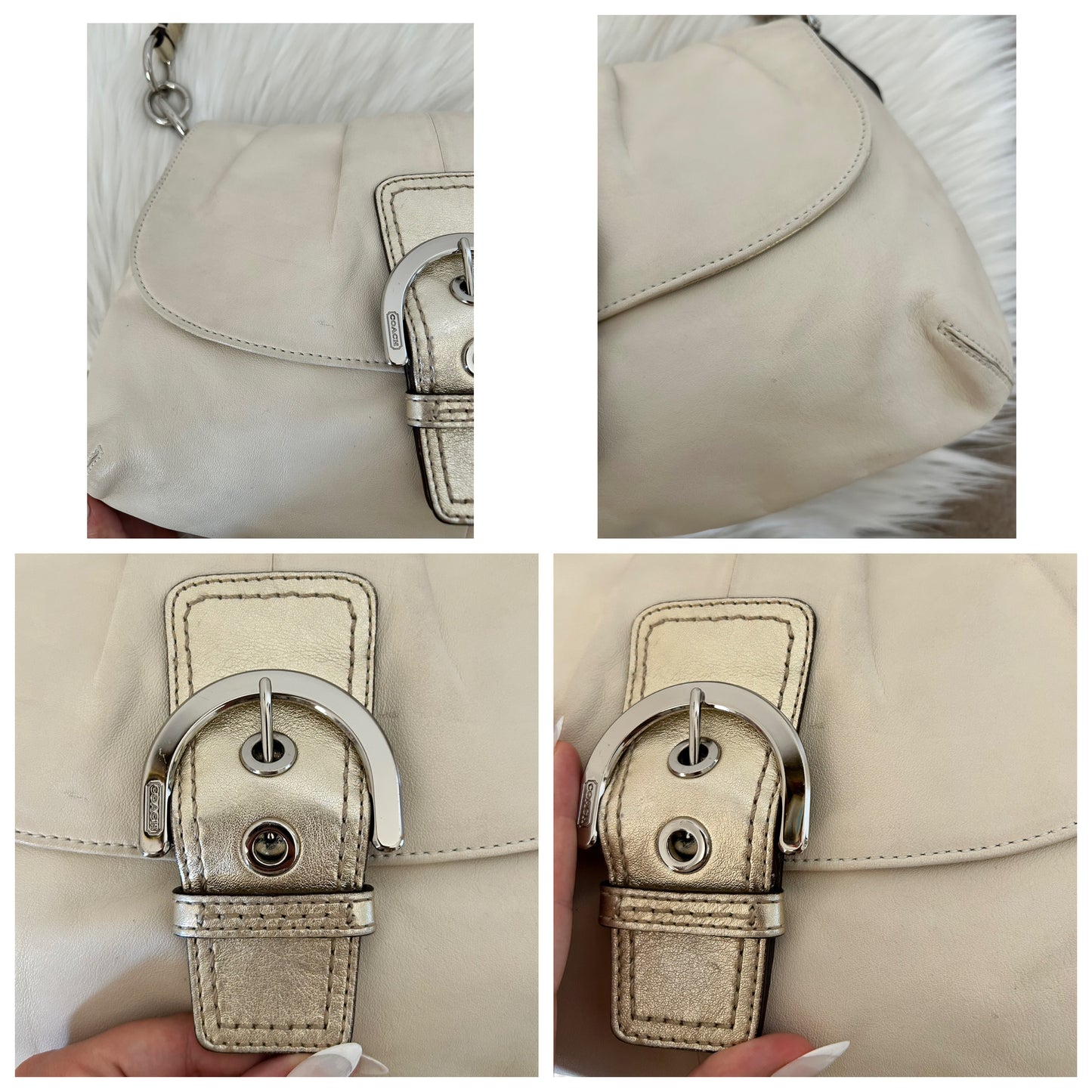 Coach Signature Sufflette in pelle