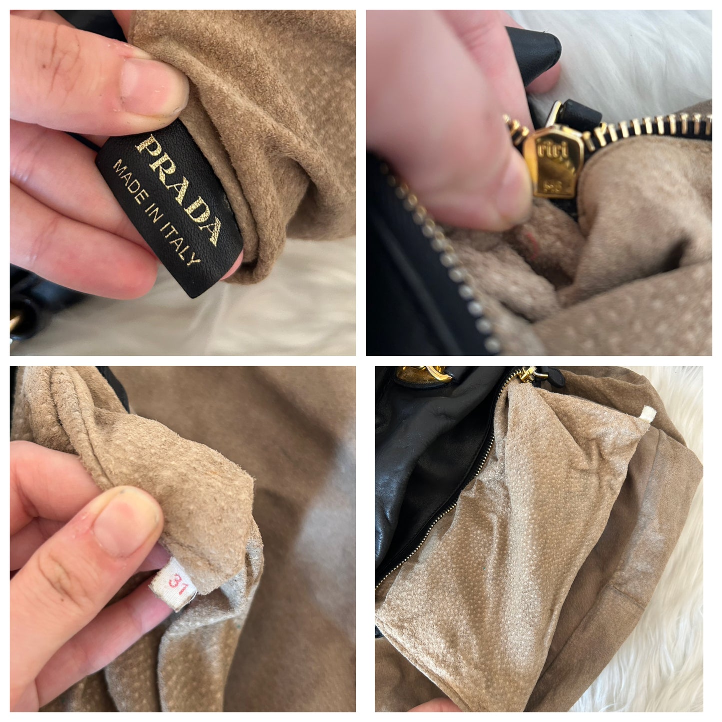 Prada tote in pelle con tracolla