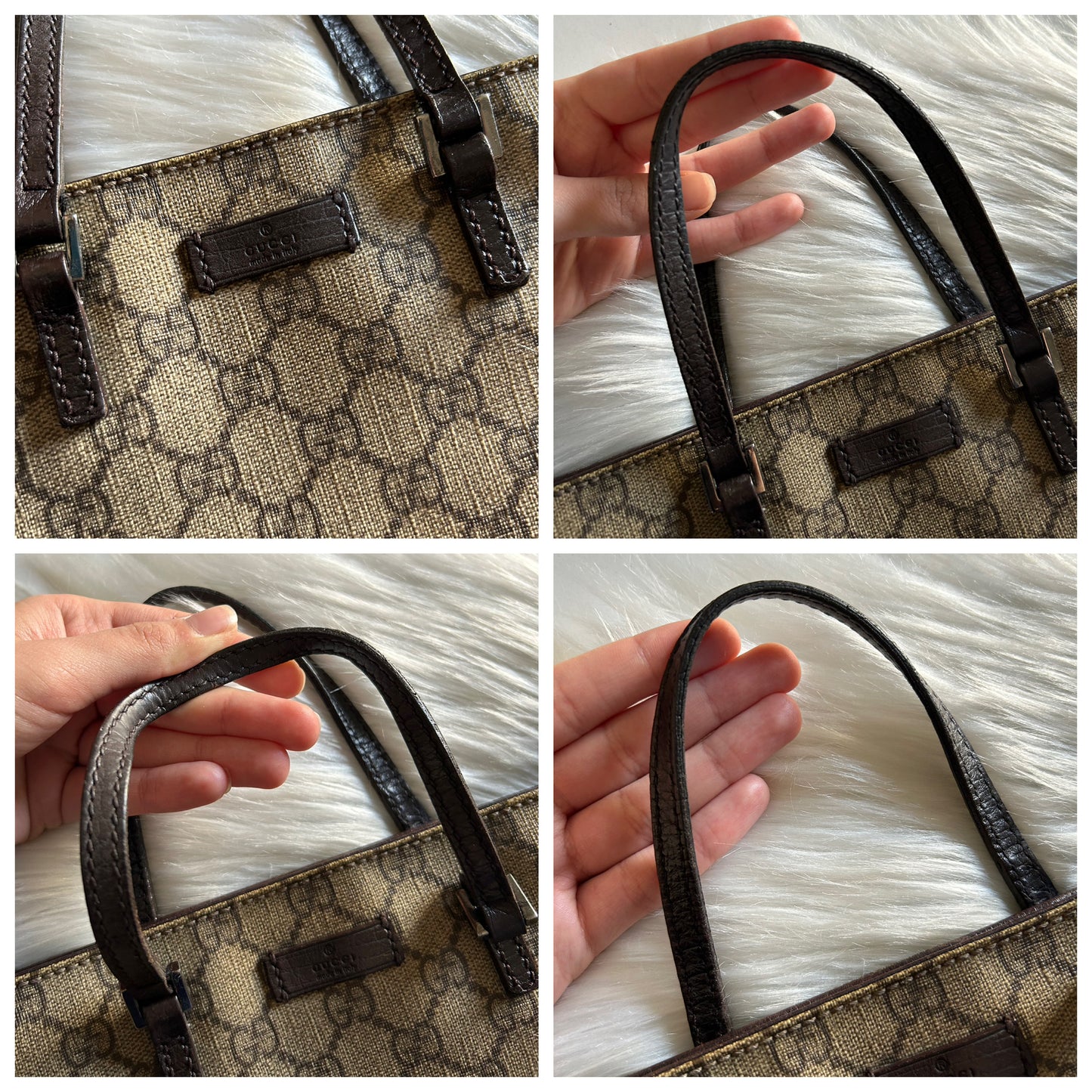 Gucci mini tote in monogram a bustina vintage