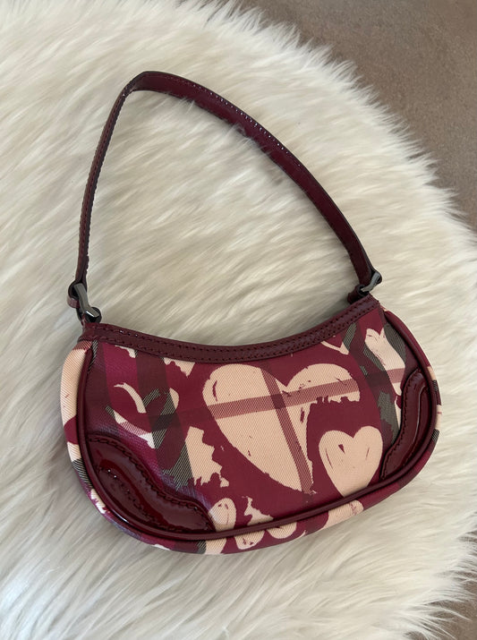 Burberry baguette Heart Burgundy