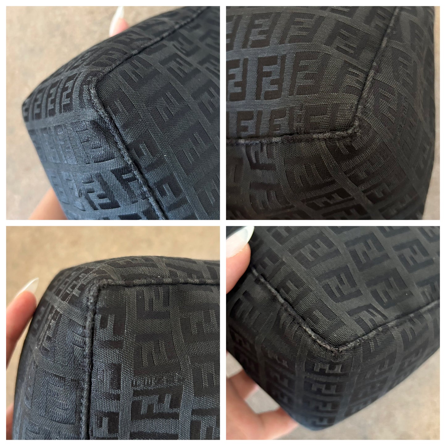 Fendi baguette zucchino nera