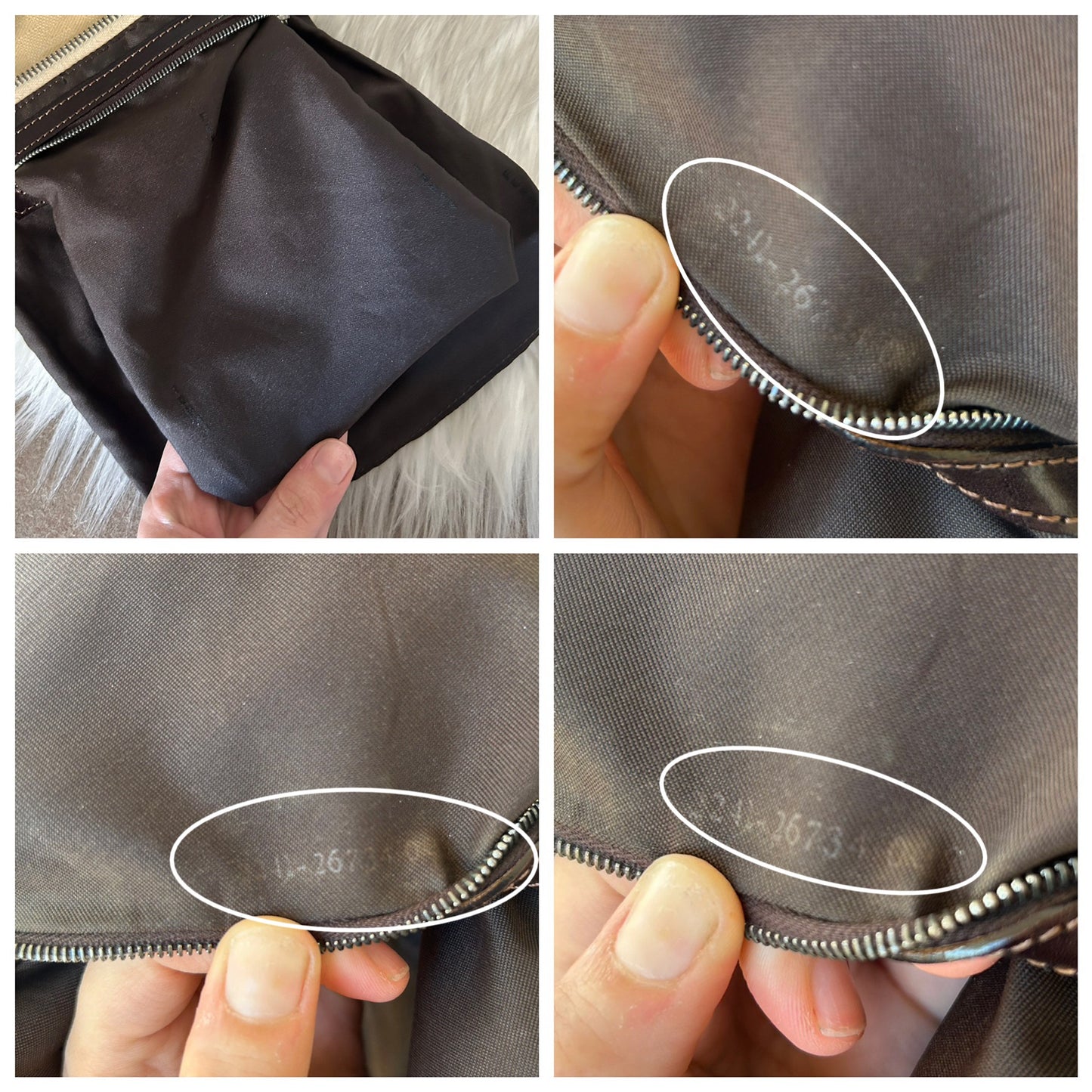 Fendi baguette zucca panna
