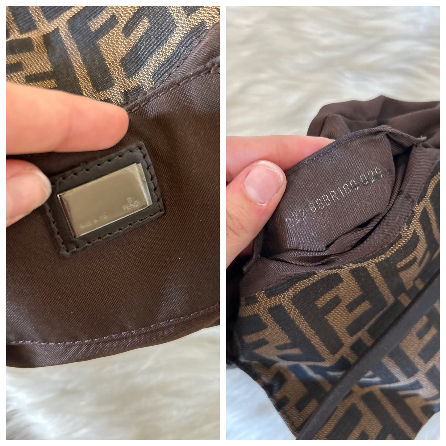 Fendi Mini Mamma Baguette zucca vintage