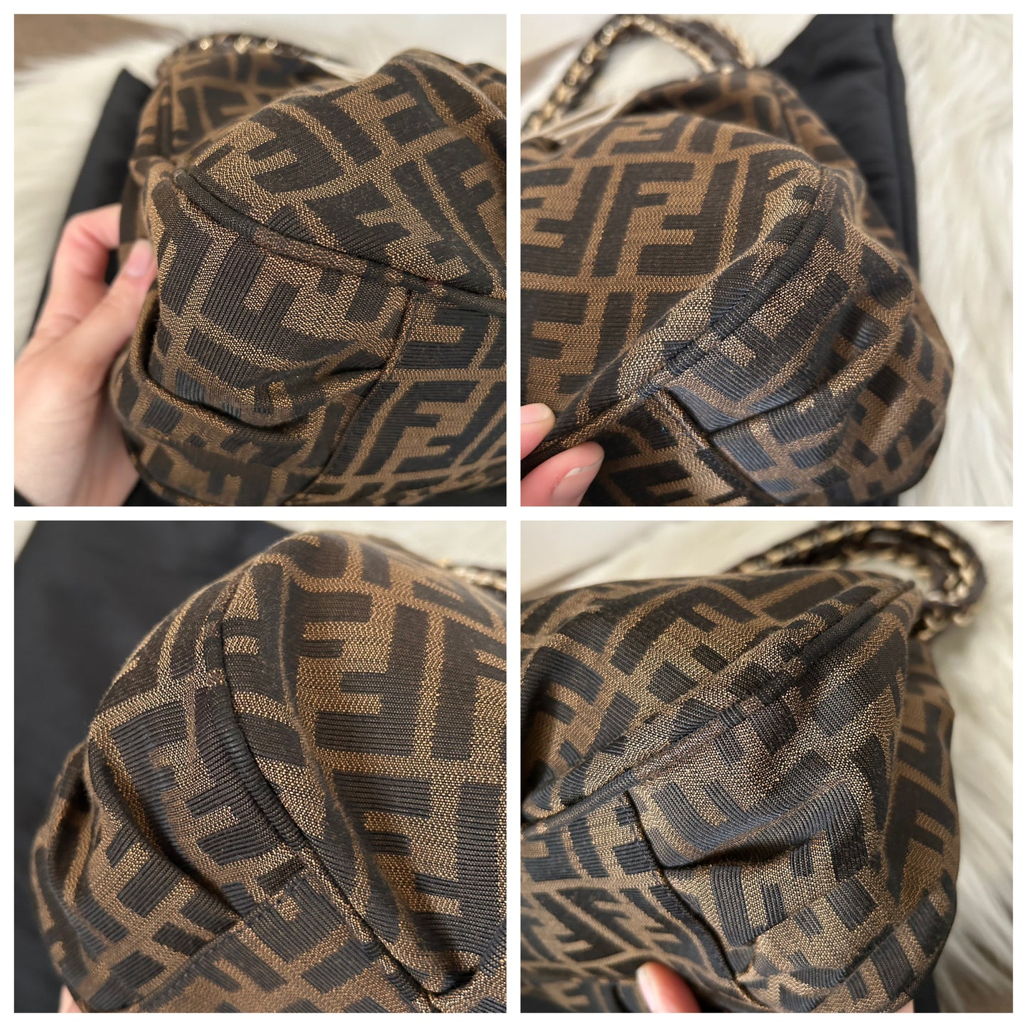 Fendi Mia bag in monogram zucca vintage