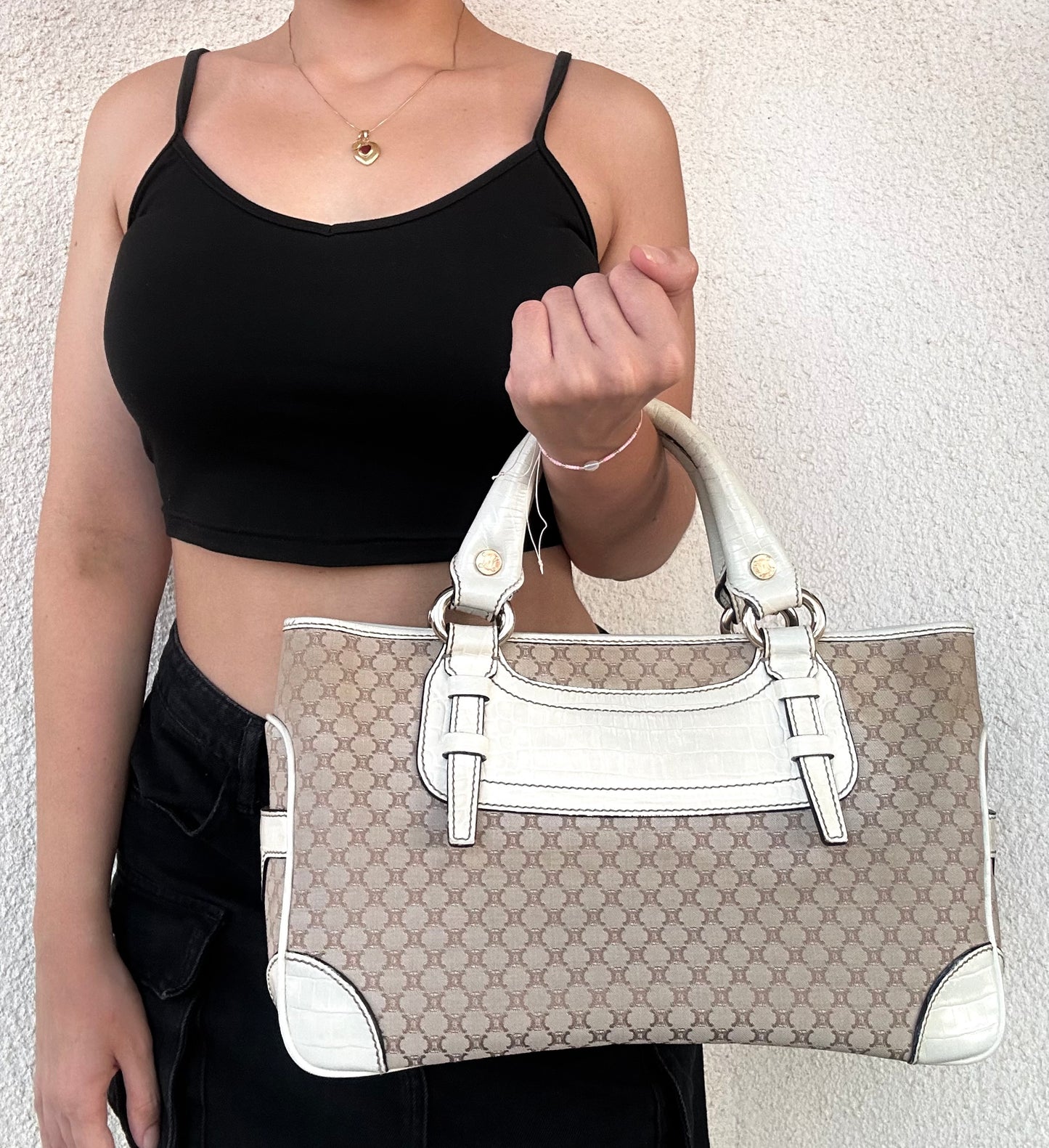 Bauletto Céline Boogie in monogram vintage con dust bag