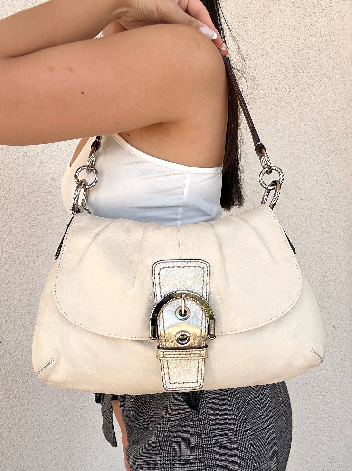 Coach Signature Sufflette in pelle
