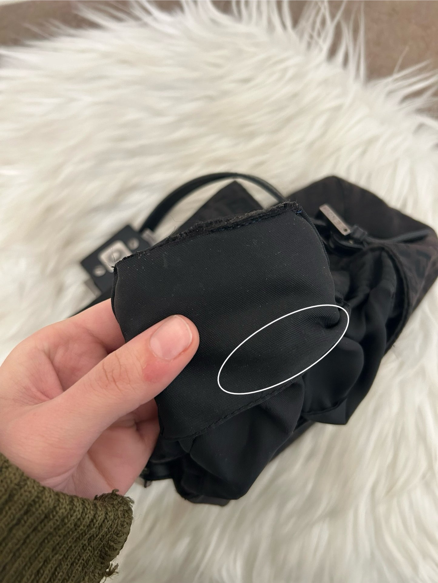 Fendi Mini Mamma Baguette zucchino