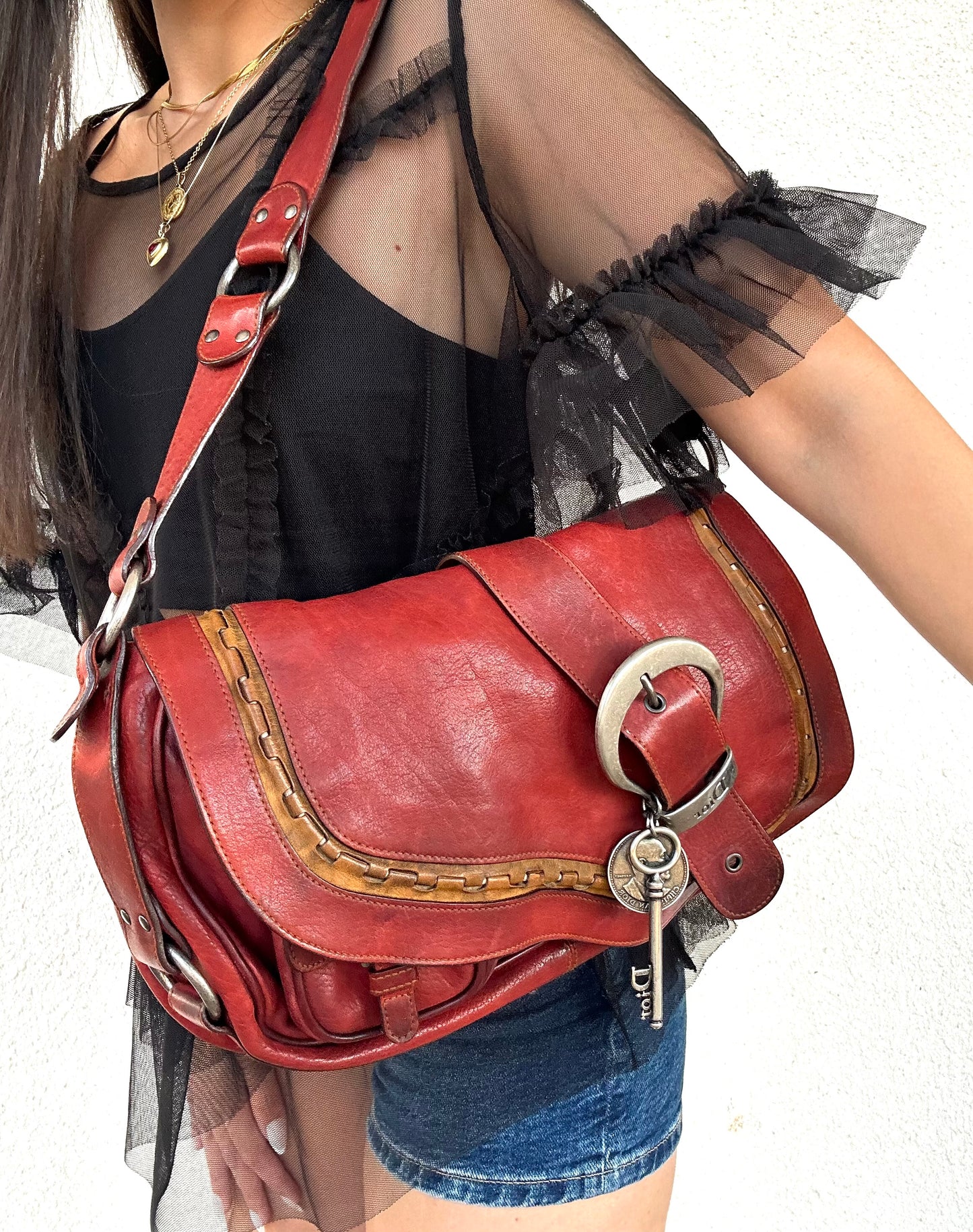 Dior Gaucho vintage in pelle