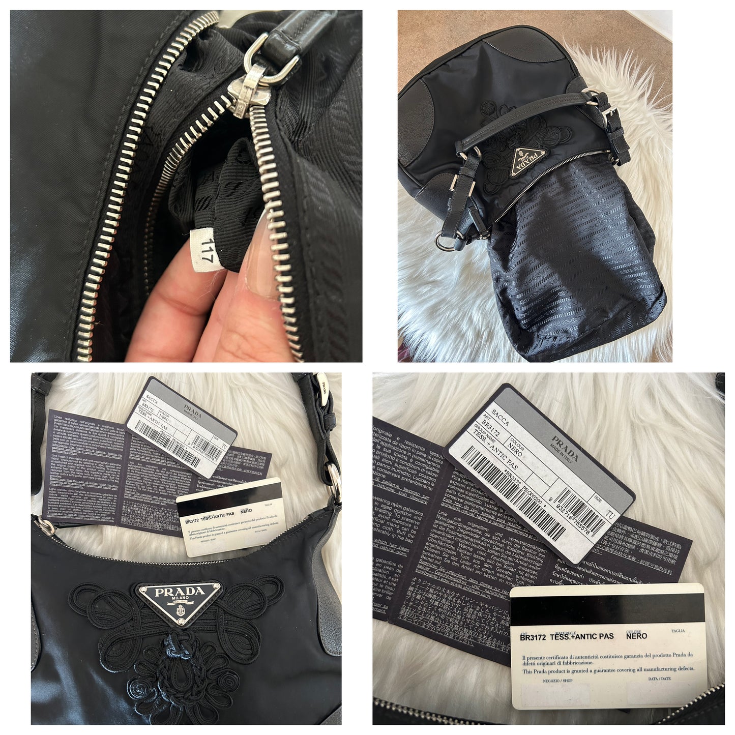 Prada Cleo con ricami rarissima