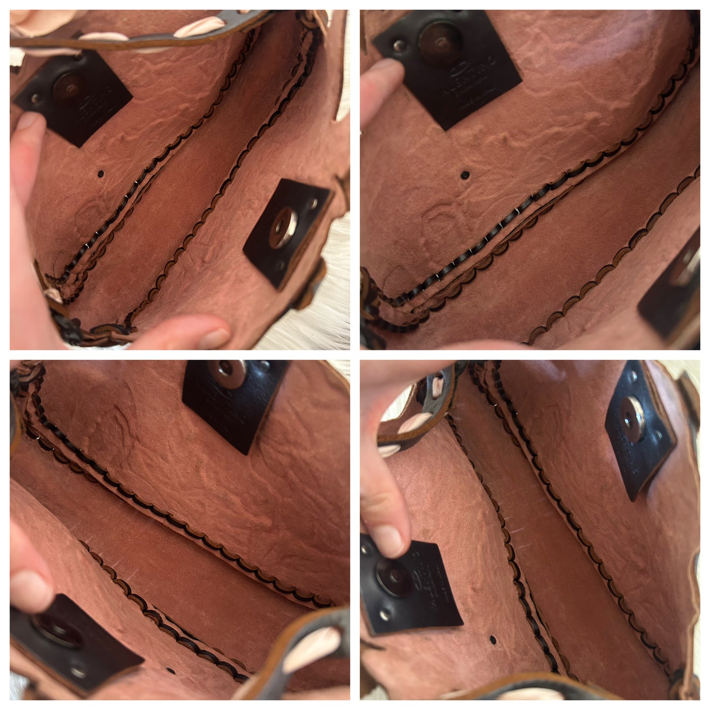 Borsa Valentino Garavani in pelle con fantasia floreale 3D - pezzo unico